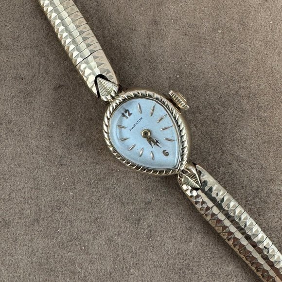 Vintage Hamilton 10 karat Gold Filled Pear Shaped Mechanical Watch - Picture 7 of 13